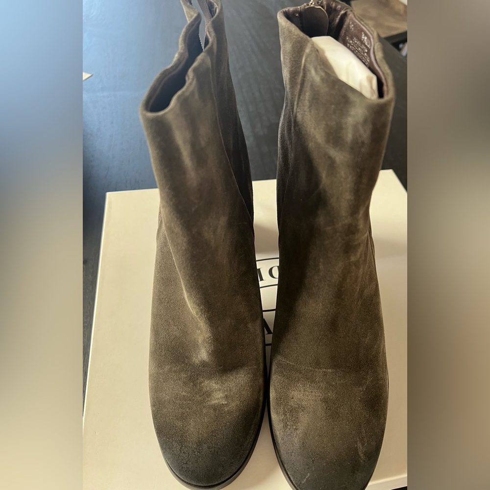 Preowned - Steve Madden Paidi Khaki Suede Boot - SZ 11